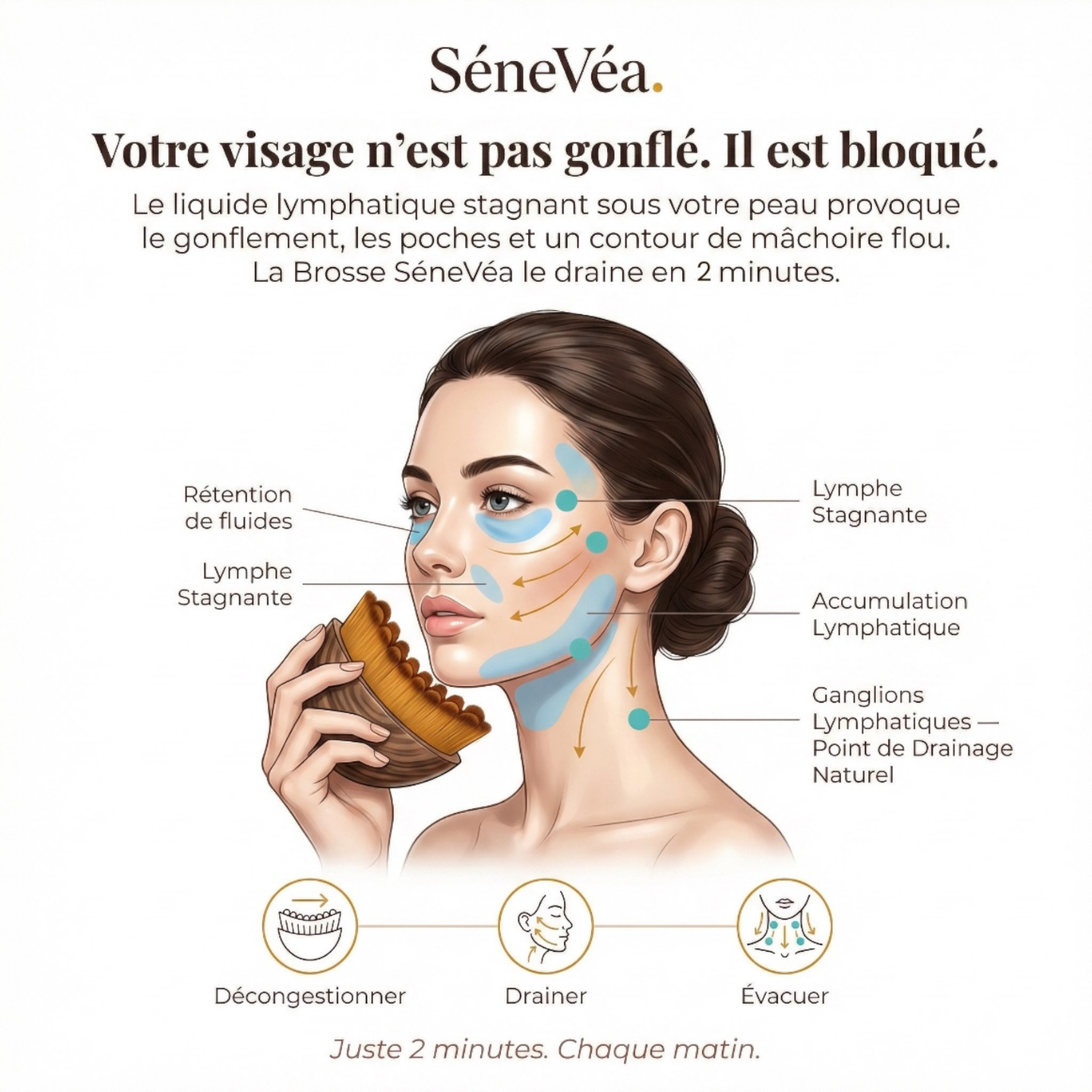 Brosse de Drainage Lymphatique Sculptante