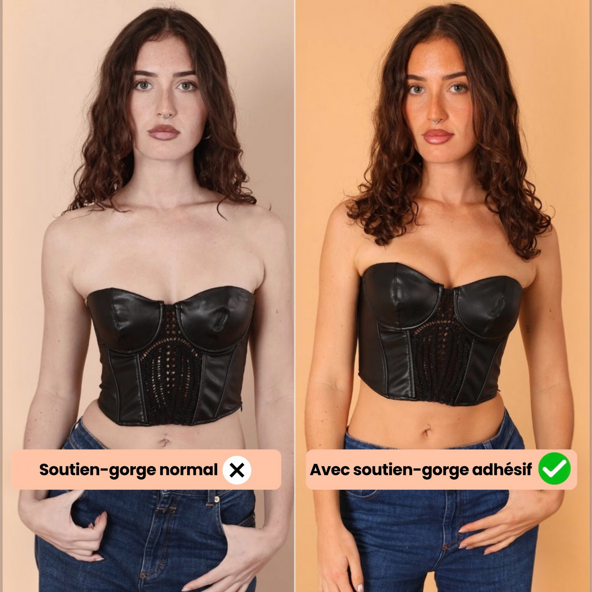 Soutien-gorge adhésif push-up sans bretelles™