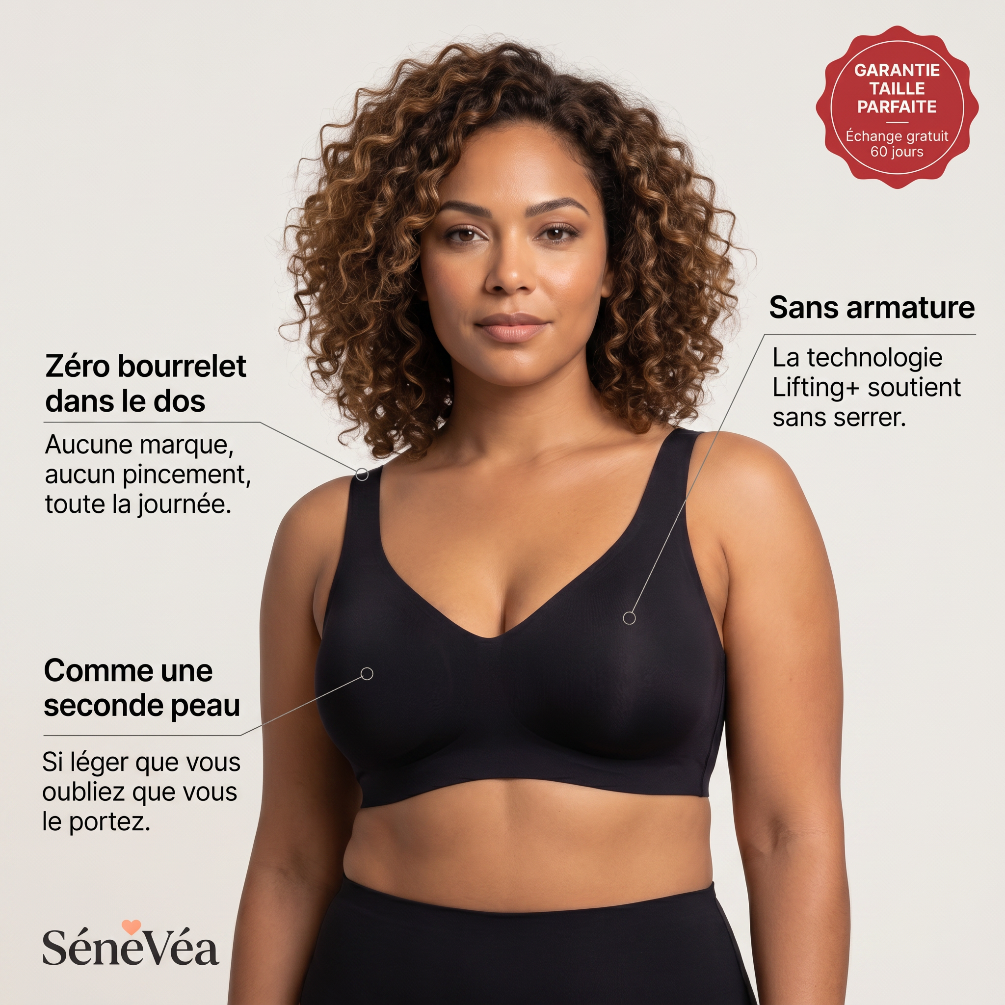 Soutien-gorge Push-up Ambre™ Doux & Sans Armature