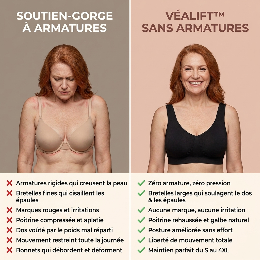 Soutien-gorge VéaLift™ l Poitrine rehaussée, confort immédiat